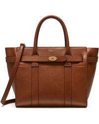 Mulberry - Small Zip Bayswater Leather Tote - Lyst