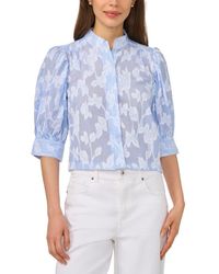 Cece - The Pearce Puff Shoulder Top - Lyst