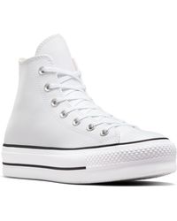 Converse - Chuck Taylor All Star Lift High Top Leather Sneaker - Lyst