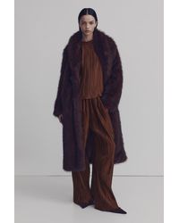 H&M - Crinkled Pull-On Trousers - Lyst