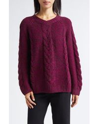 Bode - Eiderdown Alpaca Blend Cable Sweater - Lyst