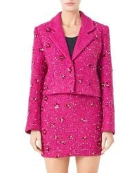 Endless Rose - Sequin Crop Blazer - Lyst