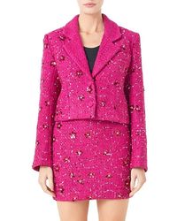 Endless Rose - Sequin Crop Blazer - Lyst