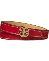 Tory Burch - 1-Inch Miller Reversible Leather Belt - Lyst