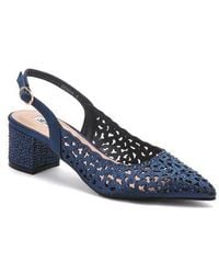 Lady Couture - Rhinestone Block Heel Slingbackpump - Lyst