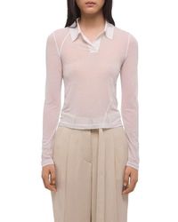 Helmut Lang - Twisted Polo Top - Lyst