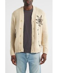 NN07 - Mika 6620 Flower Embroidered Recycled Polyester Blend Cardigan - Lyst