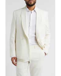 Jack Victor - Ellis Double Breasted Ivory Super 120S Wool Dinner Jacket - Lyst