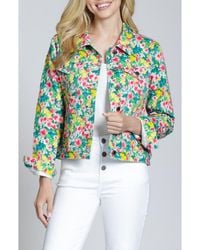 Apny - Print Denim Jacket - Lyst