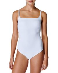 Sweaty Betty - Capri Square Neck One-piece Swimsuit - Lyst