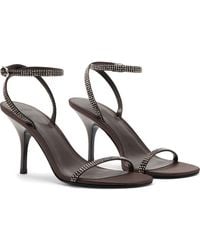 Mango - Embellished Ankle Strap Sandal - Lyst