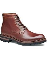 Johnston & Murphy - Dudley Plain Toe Lug Boot - Lyst
