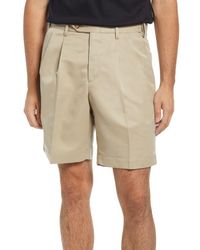 Berle - Microfiber Self Sizer Pleated Shorts - Lyst