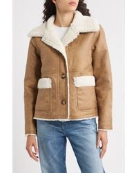 Bernardo - Faux Shearling Coat - Lyst