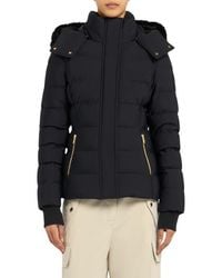 Moose Knuckles - Betta Shearling Trim 800 Fill Power Down Water Repellent Jacket - Lyst