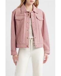 Frye - Cow Split Leather Jacket - Lyst