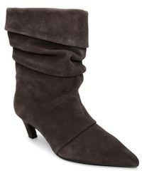 Ash - Virgee Pointed Toe Kitten Heel Bootie - Lyst