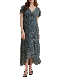 A Pea In The Pod - Floral Faux Wrap Maternity Dress - Lyst