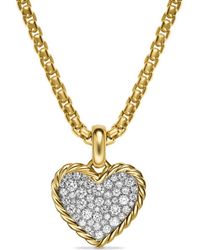 David Yurman - Pavé Diamond Heart Enhancer - Lyst