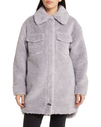 UGG - ugg(r) Frankie Recycled Polyester Fleece Shirt Jacket - Lyst