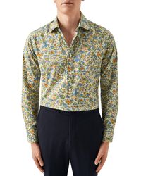 Eton - Slim Fit Floral Cotton Dress Shirt - Lyst