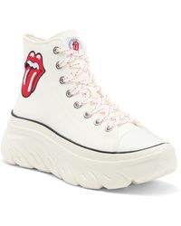 Skechers - X Rolling Stones Funky Street Sing It Loud High Top Platform Sneaker - Lyst
