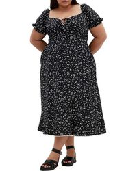 City Chic - Dress Sky Floral Midi Dress - Lyst