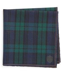 CLIFTON WILSON - Plaid Wool Pocket Square - Lyst
