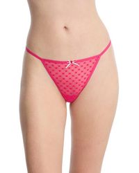 Skarlett Blue - Heart Breaker Lace G-String Thong - Lyst
