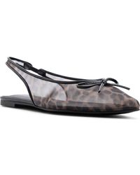 ALDO - Jennika Mesh Pointed Toe Slingback Flat - Lyst