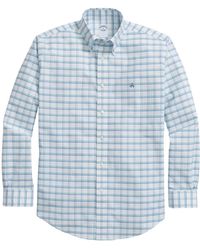 Brooks Brothers - Regular Fit Check Non-iron Stretch Cotton Oxford Button-down Shirt - Lyst