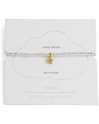 Estella Bartlett - Sienna Cubic Zirconia Star Beaded Stretch Bracelet - Lyst