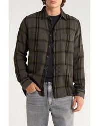 Rag & Bone - Plaid Cotton Twill Button-Up Shirt Jacket - Lyst