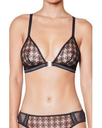 Huit - Café Fleur Wireless Bra - Lyst