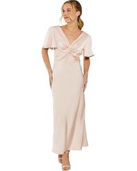 Oasis - Satin Midi Bridesmaids Dress - Lyst