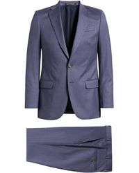 Emporio Armani - G-line Deco Purple Mélange Wool Suit - Lyst