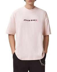 AllSaints - Deterent Cotton Graphic T-Shirt - Lyst