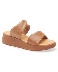 Chocolat Blu - Essa Platform Wedge Slide Sandal - Lyst