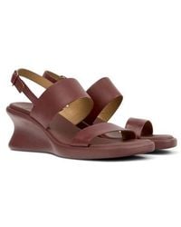 Camper - Louise 2-Strap Slingback Wedge Sandal - Lyst