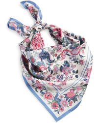 Liberty - Tree Of Life Floral Silk Scarf - Lyst