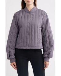 Rains - Banja Quilted Liner Bomber Jacket - Lyst