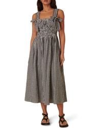 Nobody's Child - Dallas Gingham Organic Cotton Midi Sundress - Lyst