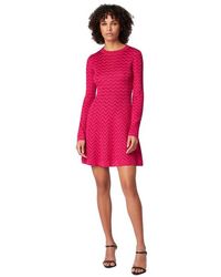 Missoni - Tone-On-Tone Chevron Long-Sleeved Mini-Dress - Lyst