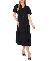 Cece - Tiered Midi Shirtdress - Lyst