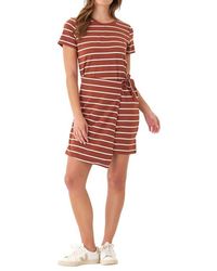 Threads For Thought - Valerie Stripe Short Sleeve Knot Jersey Dress - Lyst