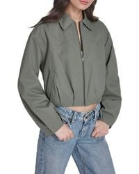 Levi's - Crop Bubble Hem Bomber Jacket - Lyst