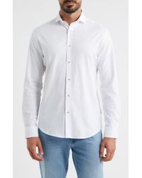 Stone Rose - Nova Legacy Solid Stretch Cotton Blend Button-Up Shirt - Lyst
