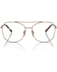 Prada - 56Mm Rectangular Optical Glasses - Lyst
