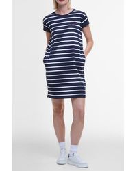 Barbour - Otterburn Stripe Cotton T-Shirt Dress - Lyst