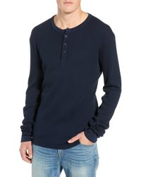 Waffle Knit Henley for Men - Up to 70% off | Lyst